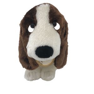 Golden Bear Co Plush Basset Hound 8" Puppy Dog Stuffed Animal 2001 Vintage Tag